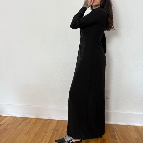 The kooples silk maxi shirt dress - Picture 2 of 9